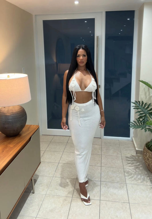 Flower White-Cream Set