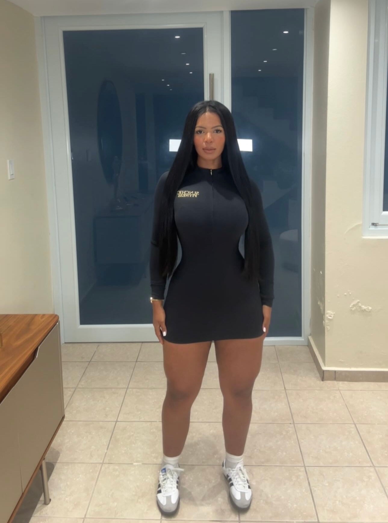 Black Only Mini Dress Fit