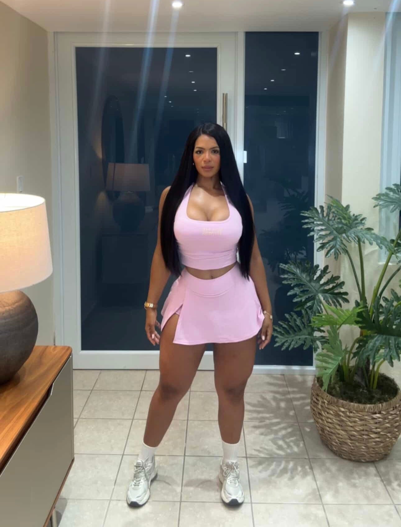 Light Pink Skirt Set