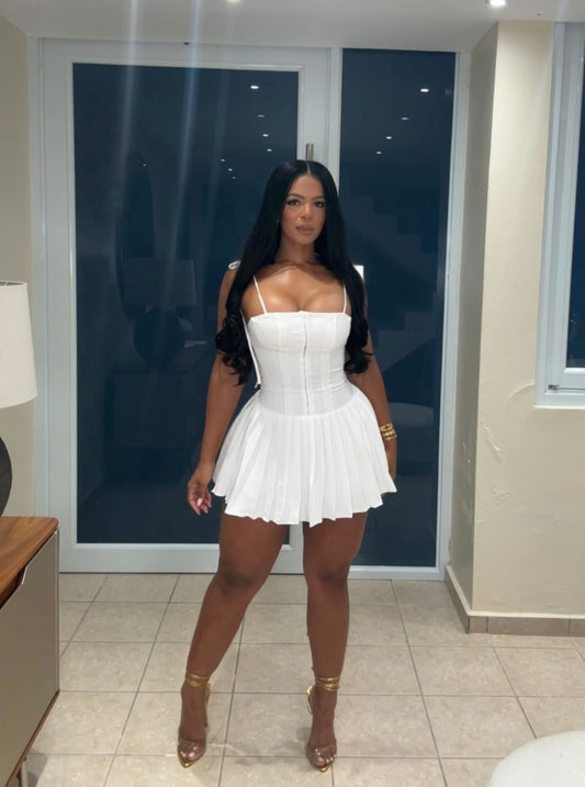 White AS Mini Dress