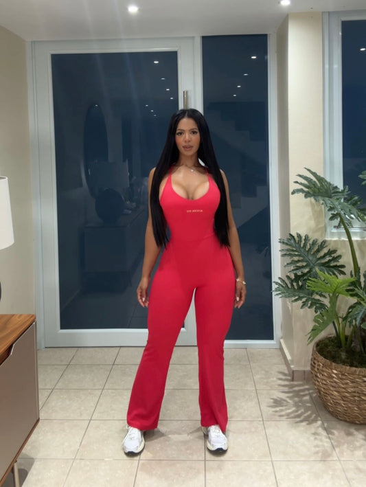 Cherry Red Jumpsuit